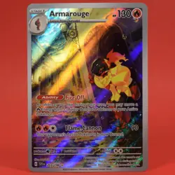 Pokemon TCG English Card Scarlet & Violet Armarouge 203/198 Full Art - Image 1