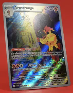 Pokemon TCG English Card Scarlet & Violet Armarouge 203/198 Full Art - Image 3