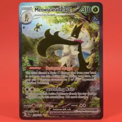 Pokemon TCG English Card Paldea Evolved Meowscarada ex 256/193 Full Art - Image 1