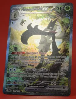 Pokemon TCG English Card Paldea Evolved Meowscarada ex 256/193 Full Art - Image 4