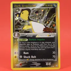 Pokemon TCG English Card ex Team Rocket Returns Dark Ampharos 2/109 Reverse Holo - Image 1