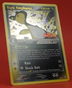 Pokemon TCG English Card ex Team Rocket Returns Dark Ampharos 2/109 Reverse Holo - Image 3