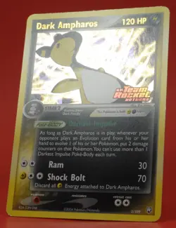 Pokemon TCG English Card ex Team Rocket Returns Dark Ampharos 2/109 Reverse Holo - Image 4