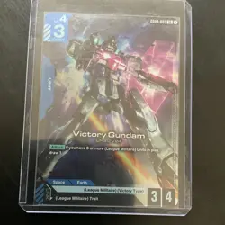 Victory Gundam GD04-003 LR Unit Gundam Card Game Alt Art 3/4 3 Cost - Image 1