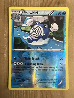 Pokemon Card: Poliwhirl 16/111 LP Furious Fists Set Reverse Holo Uncommon - Image 1