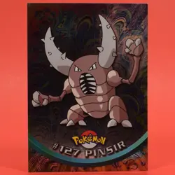 Topps Pokemon Card TV Series 3 #127 Pinsir Silver Holo Foil - Image 1