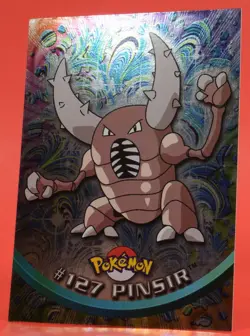 Topps Pokemon Card TV Series 3 #127 Pinsir Silver Holo Foil - Image 4