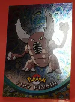 Topps Pokemon Card TV Series 3 #127 Pinsir Silver Holo Foil - Image 5