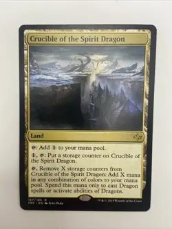 MTG Crucible of the Spirit Dragon -Fate Reforged - Rare-167/185-NM - Image 1