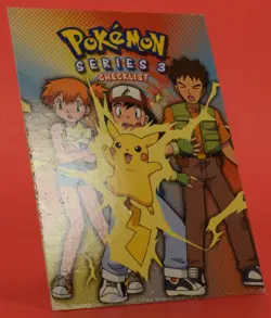 Topps Pokemon TV Card Series 3 Pikachu Butterfree Checklist - Image 3
