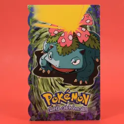 Topps Pokemon Card TV The First Movie Blue Logo 3 of 12 Die Cut Venusaur - Image 1