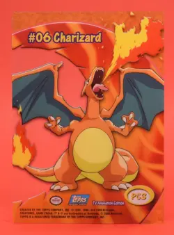 Topps Pokemon Card TV Series 2 Clear PC3 #06 Charizard - Image 2