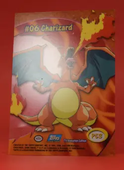 Topps Pokemon Card TV Series 2 Clear PC3 #06 Charizard - Image 5