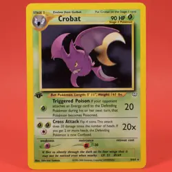 Pokemon TCG English Card Neo Revelation 1st edition Crobat 4/64 Holo Rare - Image 1