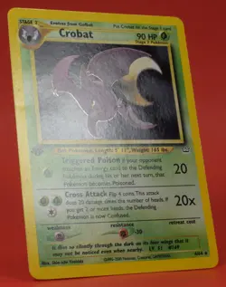 Pokemon TCG English Card Neo Revelation 1st edition Crobat 4/64 Holo Rare - Image 3