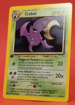Pokemon TCG English Card Neo Revelation 1st edition Crobat 4/64 Holo Rare - Image 4