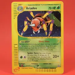 Pokemon TCG English Card e-Series Aquapolis Ariados H3/H32 Holo Rare - Image 1