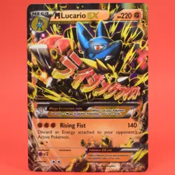 Pokemon TCG English Card XY Furious Fists M Lucario EX 55/111 Holo Rare - Image 1