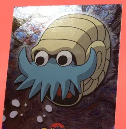 Topps Pokemon Card TV Series 3 #138 Omanyte Silver Foil Holo - Image 4
