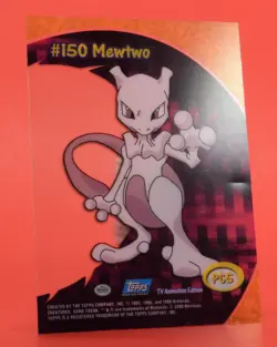 Topps Pokemon Card TV Series 2 Clear PC5 #150 Mewtwo - Image 4