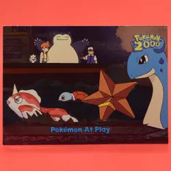 Topps Pokemon Card TV The Movie 2000 #18 At Play Snorlax Lapras Silver Holo Foil - Image 1
