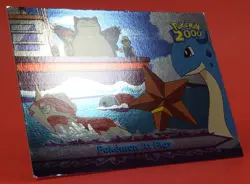 Topps Pokemon Card TV The Movie 2000 #18 At Play Snorlax Lapras Silver Holo Foil - Image 3