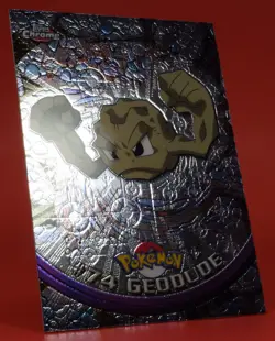 Topps Pokemon Card TV Chrome Series 1 #74 Geodude Holo Foil - Image 3