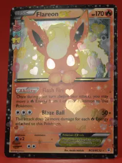 Pokemon TCG English Card Generations Radiant Collection Flareon EX FC6/RC32 - Image 5