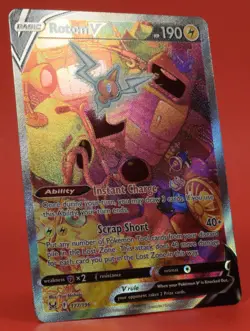 Pokemon TCG English Card Lost Origin Rotom V 177/196 Full Art - Image 3