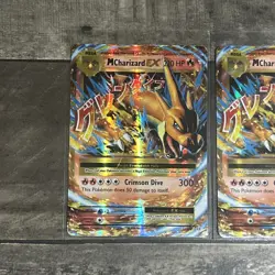 LOT OF 3 Pokemon M Charizard EX Ultra Rare Holo Card 13/108 Evolutions (3 cards) - Image 2
