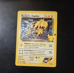 Pokemon TCG Rockets Zapdos Holo Card 15/132 Classic Collection Celebrations - Image 2