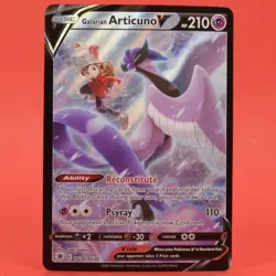 Pokemon TCG English Card Astral Radiance Galarian Articuno V Gallery TG16/TG30 - Image 1