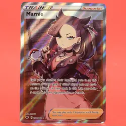 Pokemon TCG English Card Sword & Shield Marnie 200/202 Full Art - Image 1