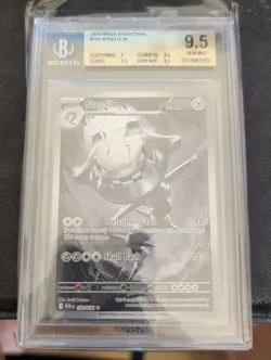 Pokemon TCG Mega Evolution Steelix IR 150/132 Card | BGS 9.5 GEM MINT - Image 1