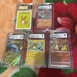 Pokemon Graded Card Slab Lot Of 5- CGC - Image 1