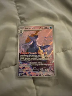 Pokemon TCG Samurott 107/086 White Flare Illustration Rare Holo Card NM - Image 1