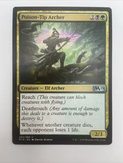 MTG Magic the Gathering Poison-Tip Archer (220/339) Core Set 2019-NM - Image 1