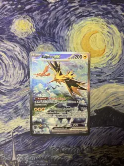 Zapdos EX 202/165 Scarlet & Violet 151 Special Illustration Rare Pokemon Card - Image 1