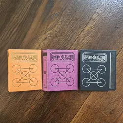 VINTAGE 2005 ZATCH BELL CARD GAME RED BLACK YELLOW GREY SPELL BOOK BINDERS RARE - Image 3
