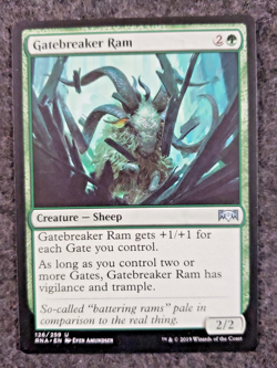 MTG Gatebreaker Ram U Ravnica Allegiance 126 NO play (DS3D1K8) - Image 1