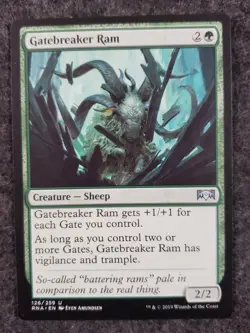 MTG Gatebreaker Ram U Ravnica Allegiance 126 NO play (DS3D1K8) - Image 3
