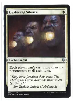MTG Throne of Eldraine - 1x Deafening Silence - NM - Image 1