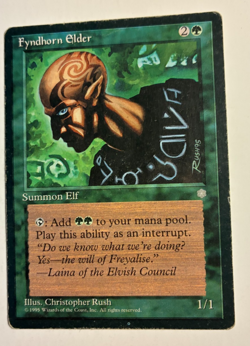 MTG Ice Age Fyndhorn Elder MP Uncommon - Image 1