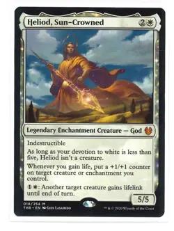 MTG Theros Beyond Death - 1x Heliod, Sun-Crowned - NM - Image 1