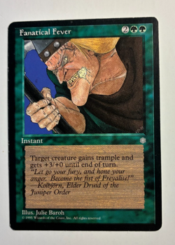 MTG Ice Age Fanatical Fever LP Uncommon - Image 1