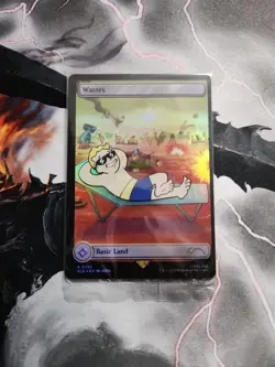 MTG Magic The Gathering Wastes Fallout Rainbow Foil Secret Lair - Image 1