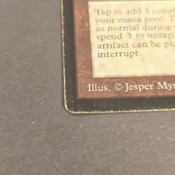 MTG Beta "Basalt Monolith" Magic The Gathering HP Heavy Wear - Image 4