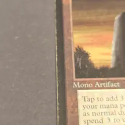 MTG Beta "Basalt Monolith" Magic The Gathering HP Heavy Wear - Image 5