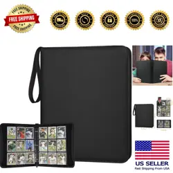 Compact & Stylish Zip Card Collection Binder for MTG, TCG, and Sports Cards - Image 1
