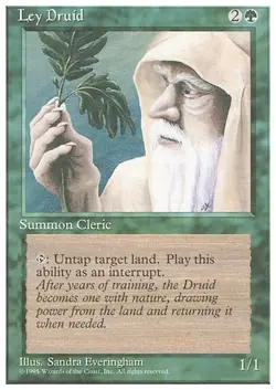 LEY DRUID x4 mtg VLP-NM 4th Edition 4 Unc - Image 1